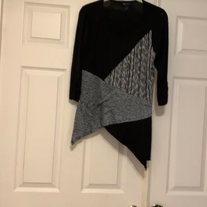 Uneven hemline blouse